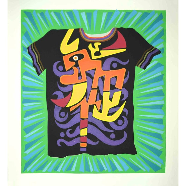 Leo Guida, Abstract Composition, Original Lithograph, 1970s For Sale