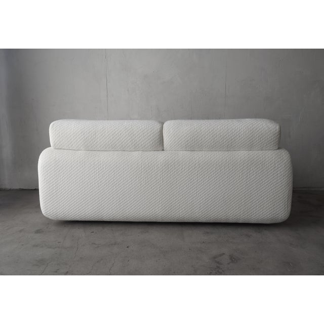 Textile Post Modern 2 Seat Sofa by Vladimir Kagan for Preview For Sale - Image 7 of 10