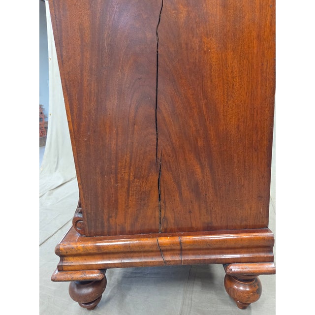 Antique 19th Century Flame Mahogany High Victorian Scotch Chest For Sale - Image 16 of 17