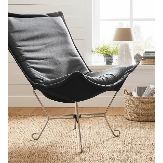 2020s Puff Chair Complete Qivuit Gray For Sale - Image 5 of 8