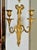 Pair of 19th Century or Earlier Louis XV Ormolu Wall Sconces or Appliques. Two arms each with ribbon and bow back, foliate...