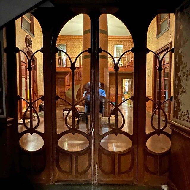 Early 20th Century Antique Art Nouveau Doorway For Sale - Image 5 of 7