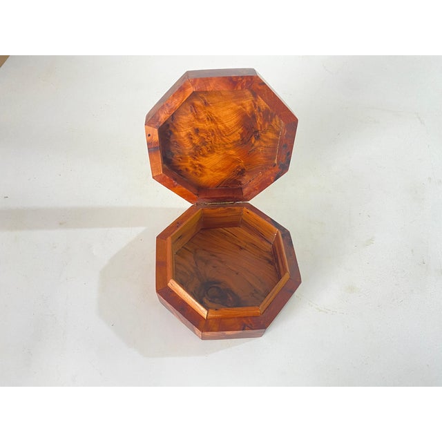 20th Century Brown Box in Burled Wood, France, 1970s For Sale - Image 17 of 18