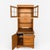 1990s Pair of Cottage Style Oak Hutch Cabinets With Glass Doors For Sale - Image 17 of 18
