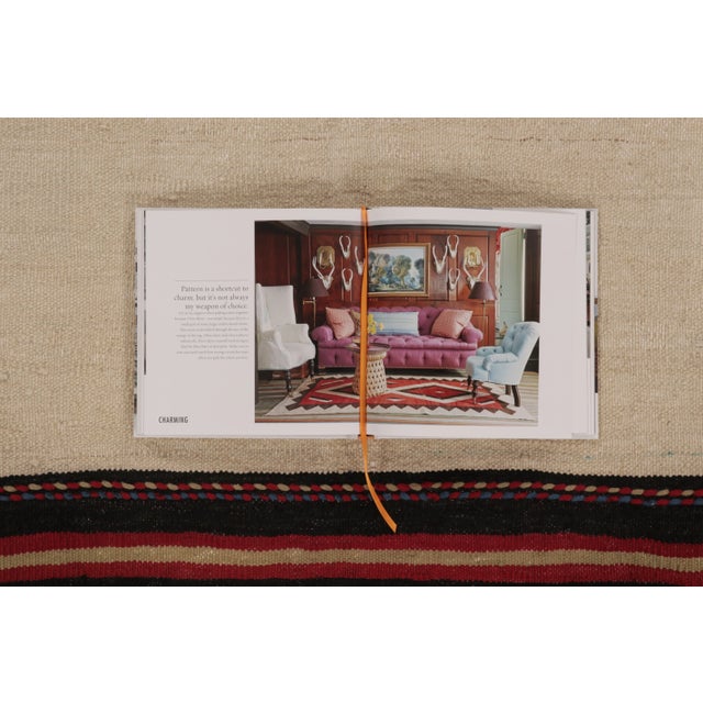 Textile Rug & Kilim's Contemporary Rez Kilim With Beige and Black Geometric Design For Sale - Image 7 of 8