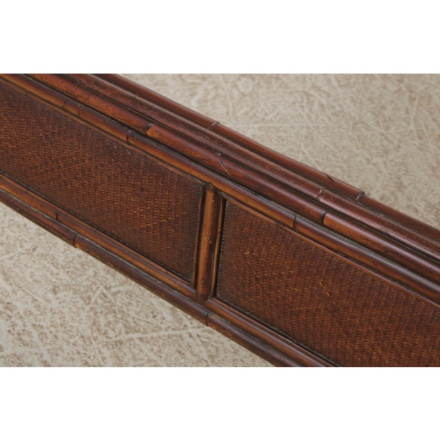 Thomasville Ernest Hemmingway Kilimanjaro Queen Size Bamboo Bed For Sale - Image 10 of 18