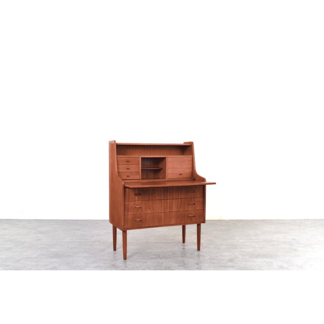 Mid-Century Danish Teak Secretary, 1960s. For Sale - Image 6 of 18