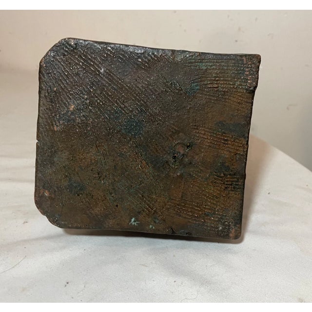 Large Antique KBW Kathodian Bronze Clad Nude Lady Bust Art Statue Sculpture For Sale - Image 11 of 12