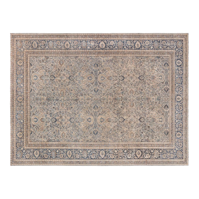 Authentic Persian Tabriz Handmade Wool Rug For Sale