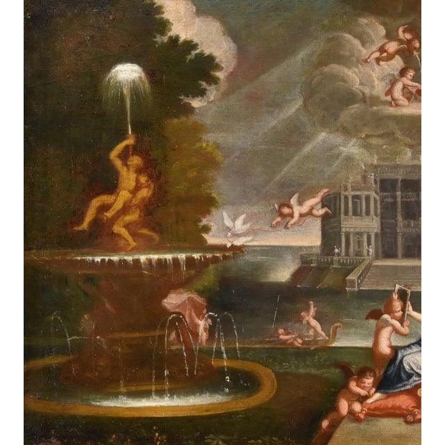 Follower of Francesco Albani, The Toilette of Venus, 1500s-1600s, Oil on Canvas For Sale - Image 9 of 17