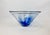 Large Vintage Conical Blue Glass Centerpiece Bowl, 1980s For Sale - Image 15 of 15