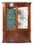 Early 20th Century Mahogany Wood Demilune Shape Historical Charleston Cabinet For Sale