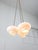 Mid-Century Modern Mid-Century Italian Opaline Glass and Brass Pendant Lamp, Set of 3 For Sale - Image 3 of 18
