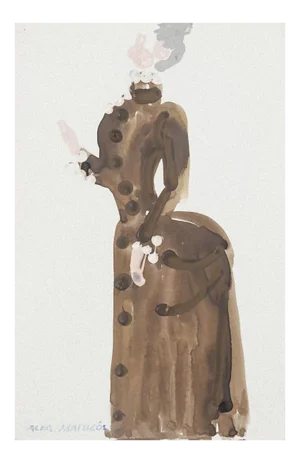 Costume Mixed Media on Paper by Alkis Matheos