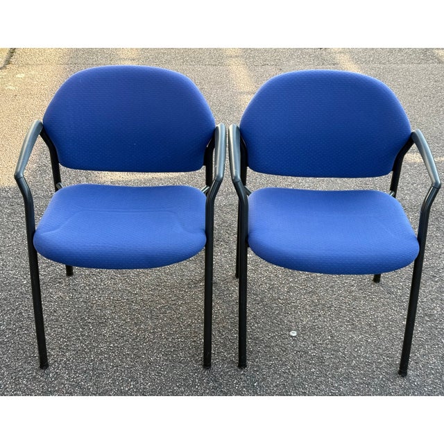 Blue Desk Chairs from Ahrend De Cirkel, 1970s, Set of 2 For Sale - Image 12 of 12
