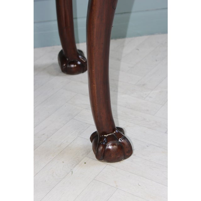 Wood Antique Irish Mahogany Serving Table For Sale - Image 7 of 14