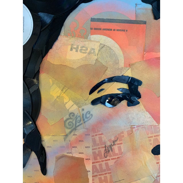 Plastic David Bowie Portrait Record Collage For Sale - Image 7 of 8