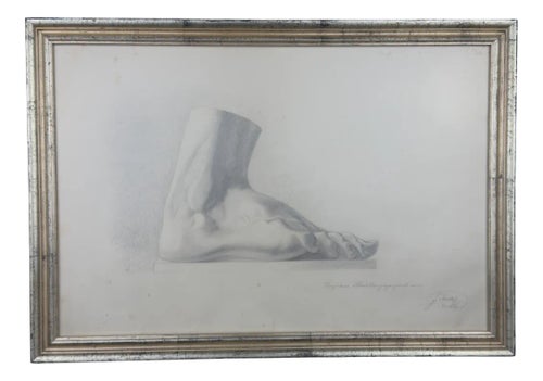 F. Mucke, Pencil Drawing Feet, 1802, Pencil and Paper
