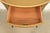 Wood Imperial Furniture Regency Chinoiserie Gold Lacquered Hand Painted Demilune Console or Bar Cabinet, Circa 1940s For Sale - Image 7 of 14