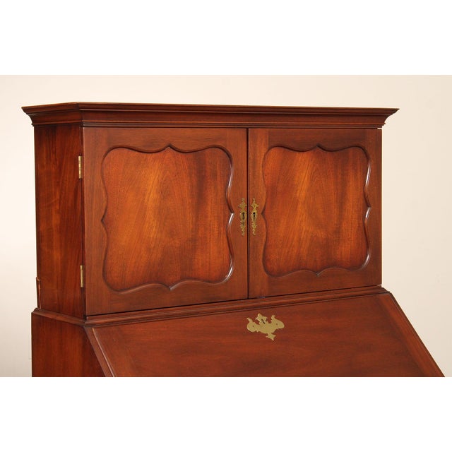 Kittinger Colonial Williamsburg Mahogany Slant Front Secretary Desk For Sale - Image 15 of 18