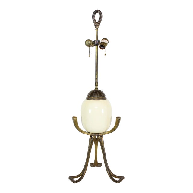 Vintage Mid Century Ostrich Ceramic Table Lamp For Sale