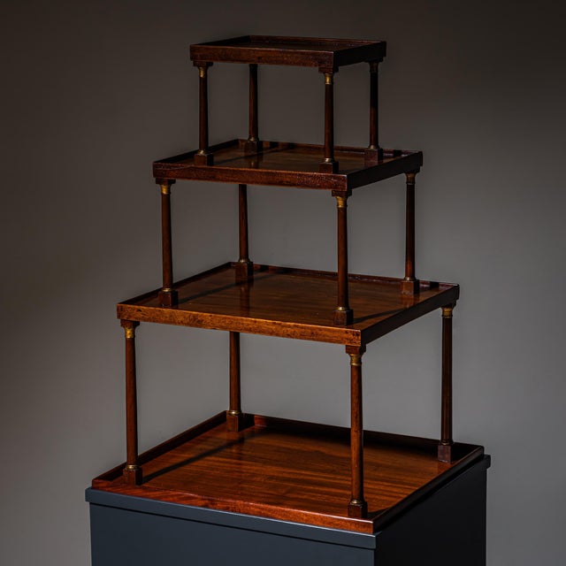 Early 19th Century Mahogany 4-Tier Shelf For Sale - Image 4 of 7