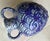 Late 20th-Century Safi-Style Earthenware Dual-Handled Pottery Vessel Drenched in Deep Cobalt Blue & Byzantium Purple, Mexico For Sale In Austin - Image 6 of 18