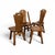 Wood Mid-Century Brutalist Dining Chairs, Belgium, 1970s, Set of 4 For Sale - Image 7 of 9