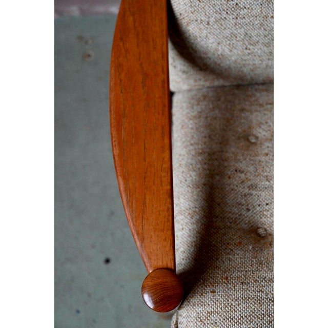 Wood Danish Teak Armchair from Domino Möbler, 1960s For Sale - Image 7 of 18