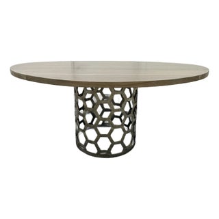 Mr Brown London Angeline Dining Table Base With Oval Top For Sale