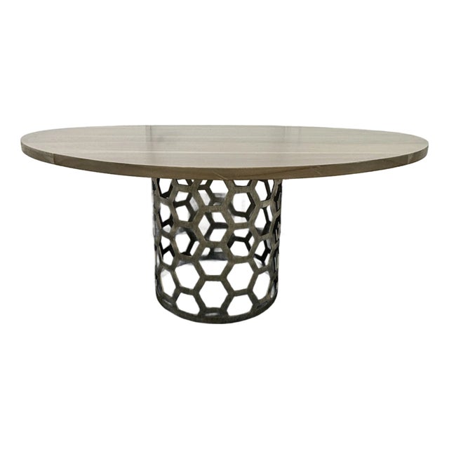 Mr Brown London Angeline Dining Table Base With Oval Top For Sale