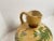 Mid 20th Century Vintage Majolica Style Ceramic Vase With Floral White Iris Relief For Sale - Image 5 of 11