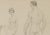 1950s Pencil Drawing of Man and Woman, Circa 1950s For Sale - Image 5 of 8