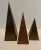 Brass Mid-Century Modern Brass Triangular Obelisks - Set of 3 For Sale - Image 8 of 11