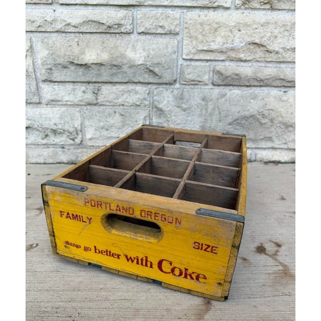 Farmhouse Vintage Wooden Coca-Cola Crate From Portland Oregon For Sale - Image 3 of 12