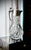 A vintage cut glass claret jug with ornate silver plated mount, hinged lid, decorative spout and elaborate handle. The...