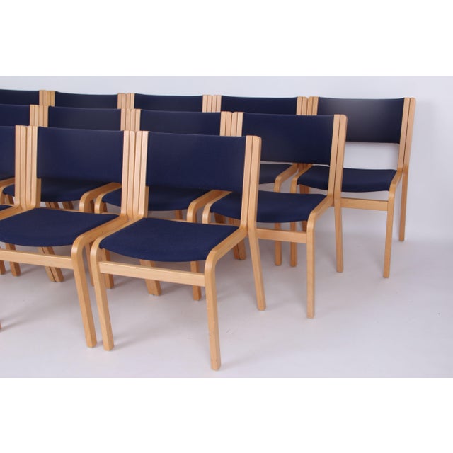 1980s Model 45 Chairs by Magnus Olesen and Rud Thygese and Johnny Olsen, 1970s, Set of 12 For Sale - Image 5 of 17