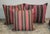 Collection of 19Thc Basket Weave Ticking Pillows -3 For Sale - Image 4 of 10