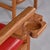 Wood Red Leather and Oak Billiard Barstools With Cupholders, Restored For Sale - Image 7 of 12
