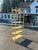 Palm Beach Regency Yellow Faux Bamboo Etagere Bookcase For Sale - Image 10 of 18