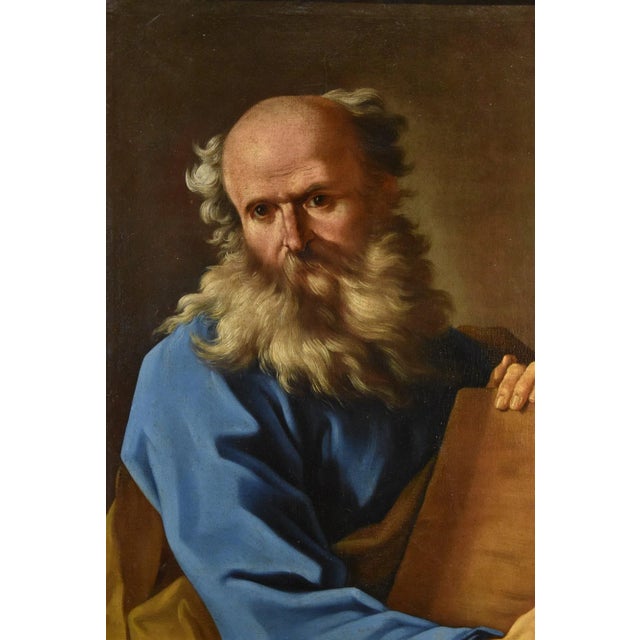 Baroque Giovanni Battista Beinaschi, Portrait of the Philosopher Democritus Beinaschi, 17th Century, Oil on Canvas, Framed For Sale - Image 3 of 13