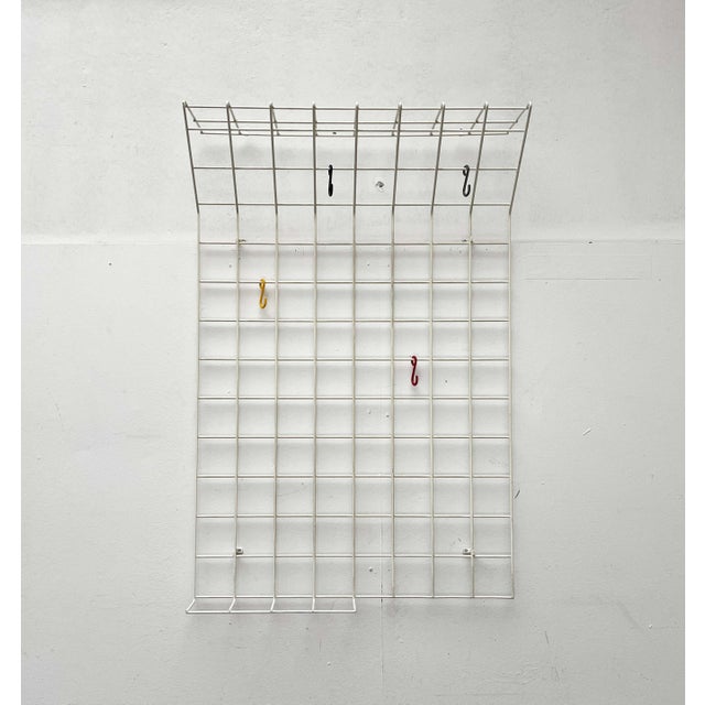 Mid-Century Modern German Minimalist White String Coat Rack, 1960s For Sale - Image 11 of 18
