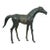 Vintage Leather Horse Equestrian Statue For Sale