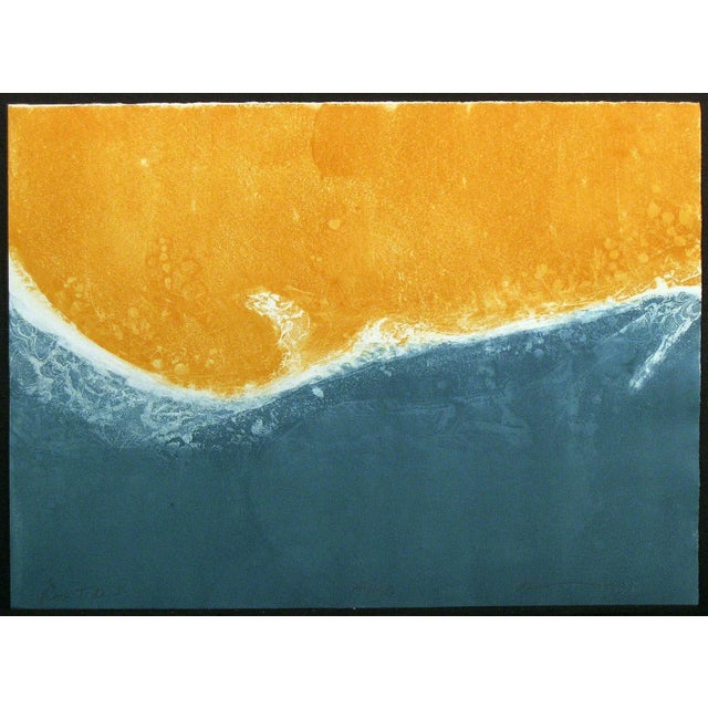 Impressionist Lin Carte Anderson "Low Tide I & Ii" Diptych of Signed Numbered Artwork Etchings For Sale - Image 3 of 8