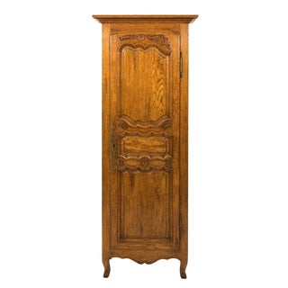 20th Century French Provincial Oak Cabinet For Sale