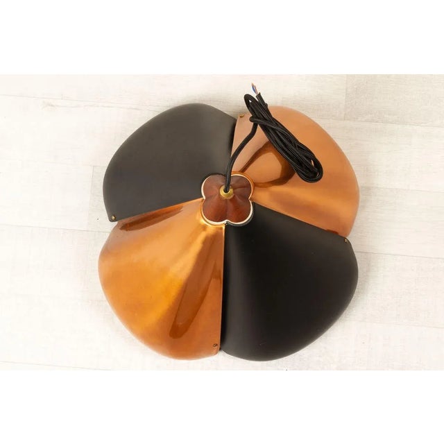 Danish Copper and Black Pendant Lamp, 1960s For Sale - Image 10 of 18