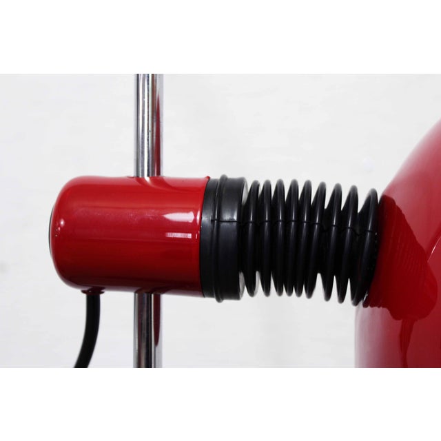Red Vintage Space Age Floor Lamp from Raak, 1970s For Sale - Image 8 of 15