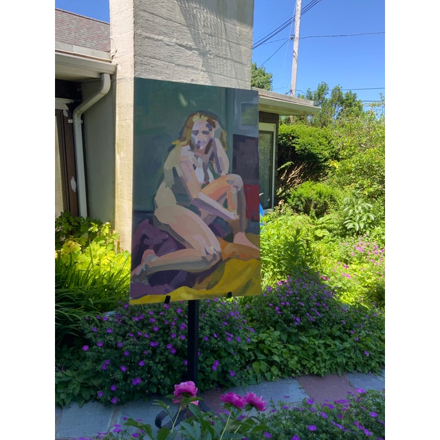1980s Abstract Female Nude Painting by Kim Drucker Stockwell For Sale In Boston - Image 6 of 8