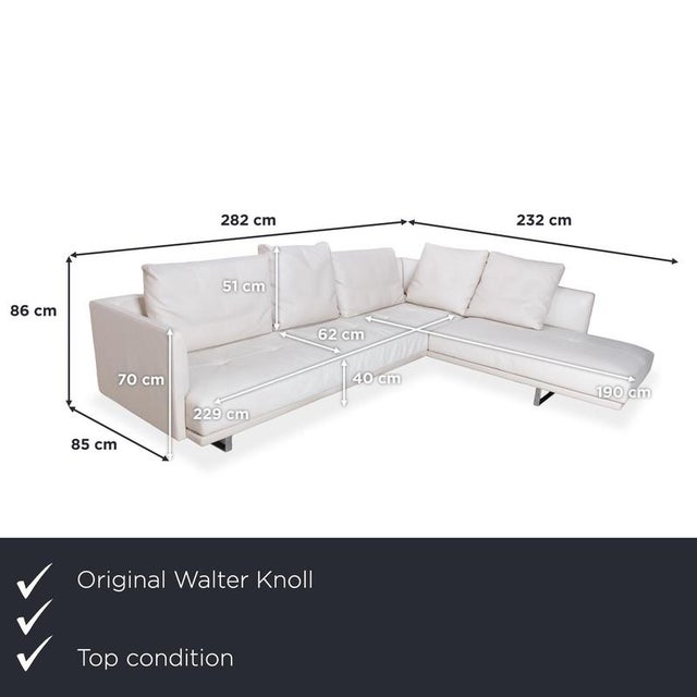 This Walter Knoll Prime Time corner sofa is the ideal solution if you're looking for a generously sized piece of furniture...