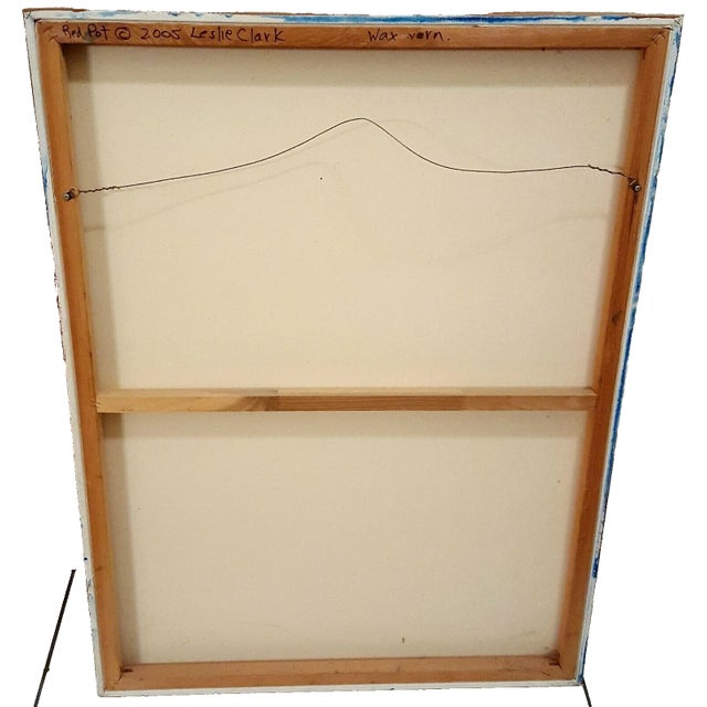 Textile Leslie Clark Original Oil on Canvas Painting For Sale - Image 7 of 7